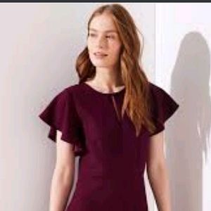 Purple Dress with Short Sleeves